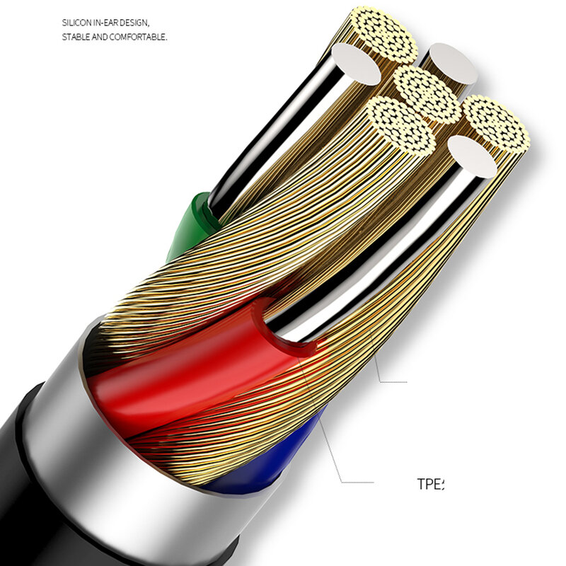 Casti In-Ear Cu Microfon USAMS EP-36 Metal Earphone 1.2m - US-SJ361 - Cenusiu