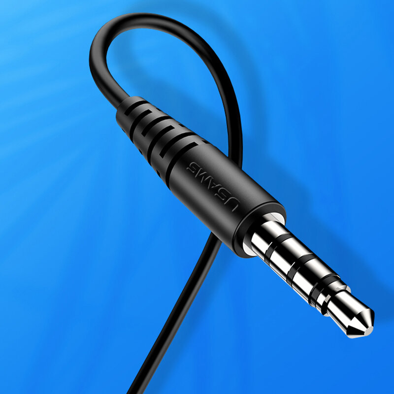 Casti In-Ear Cu Microfon USAMS EP-37 Plastic Earphone 3.5mm 1.2m - US-SJ382 - Alb