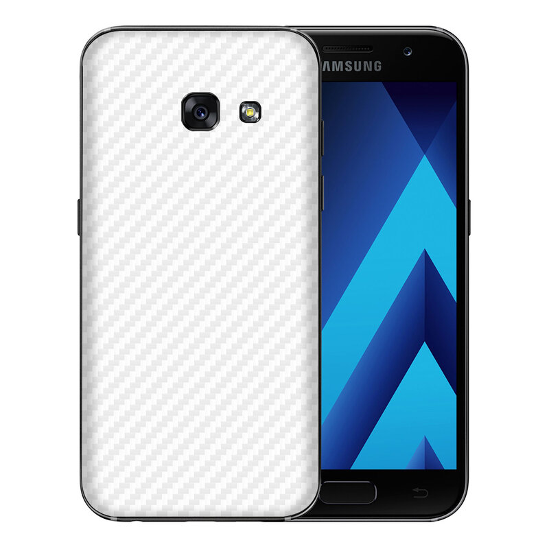 Skin Samsung Galaxy A3 2016 A310 - Sticker Mobster Autoadeziv Pentru Spate - Carbon White