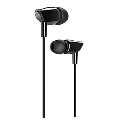 Casti In-Ear Cu Microfon USAMS EP-37 Plastic Earphone 3.5mm 1.2m - US-SJ382 - Negru