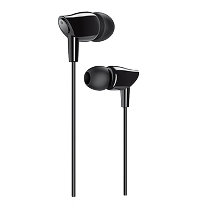 Casti In-Ear Cu Microfon USAMS EP-37 Plastic Earphone 3.5mm 1.2m - US-SJ382 - Negru