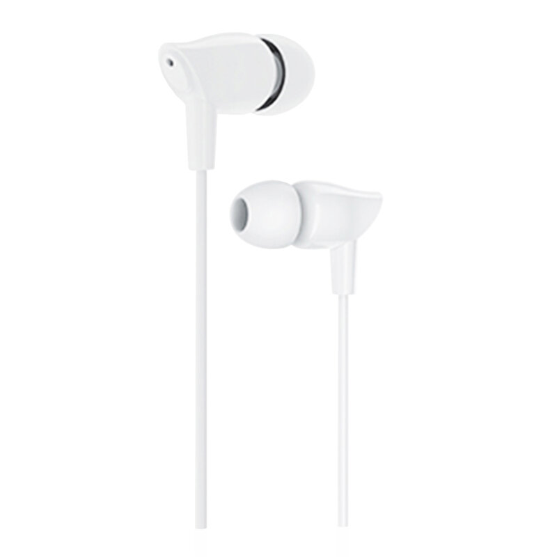 Casti In-Ear Cu Microfon USAMS EP-37 Plastic Earphone 3.5mm 1.2m - US-SJ382 - Alb