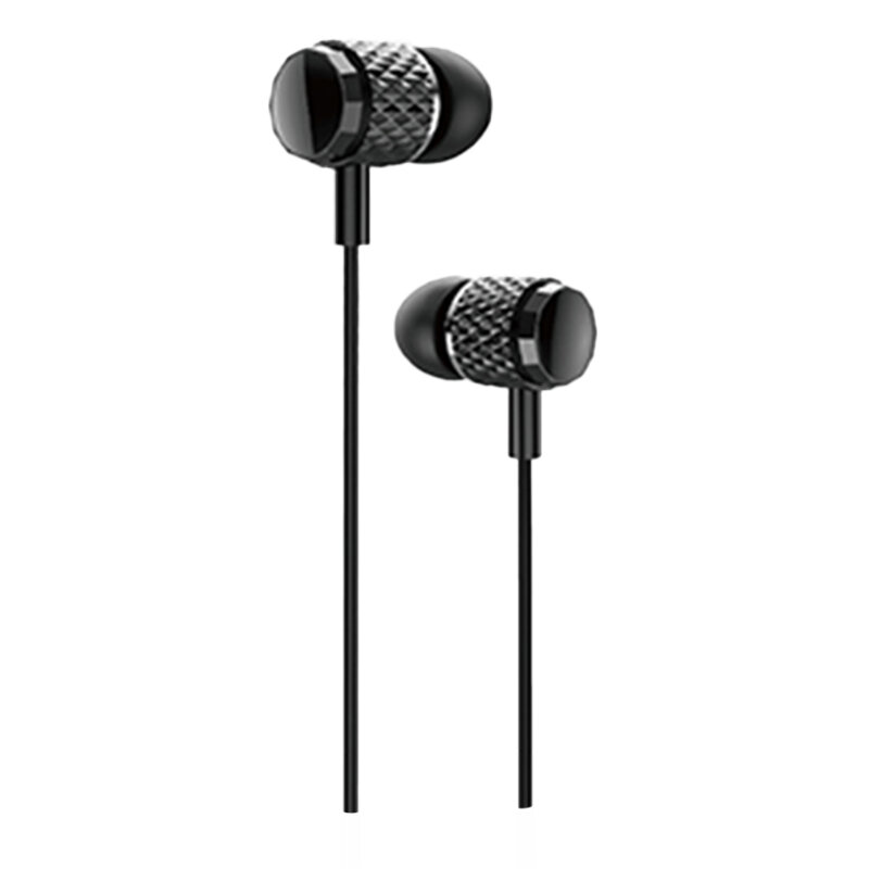 Casti In-Ear Cu Microfon USAMS EP-38 Electroplating Earphone Wire 3.5mm 1.2m - US-SJ383 - Negru