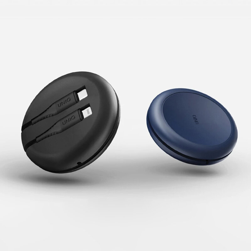 Cablu De Date Uniq Halo Tough Reinforced Type-C To Lightning Cu Organizator Pentru Cabluri 3A 18W - Rosu