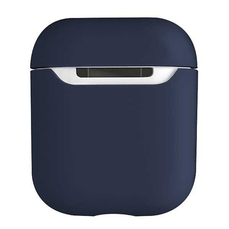 Husa Apple Airpods Uniq Lino Liquid Silicone Premium Soft Exterior Finishing - Albastru