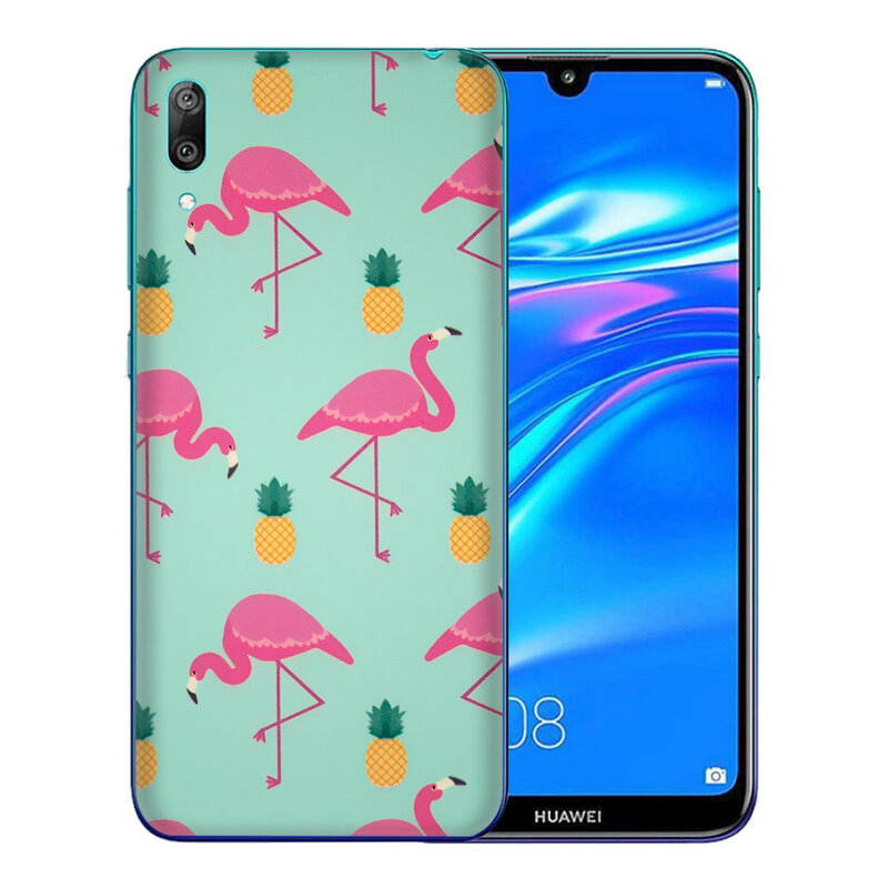 Skin Huawei Y7 Pro 2019 - Sticker Mobster Autoadeziv Pentru Spate - Flamingo