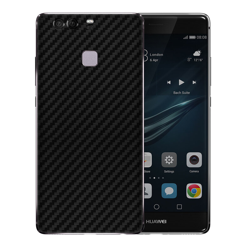 Skin Huawei P9 - Sticker Mobster Autoadeziv Pentru Spate - Carbon Black