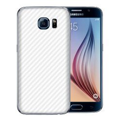 Skin Samsung Galaxy S6 - Sticker Mobster Autoadeziv Pentru Spate - Carbon White