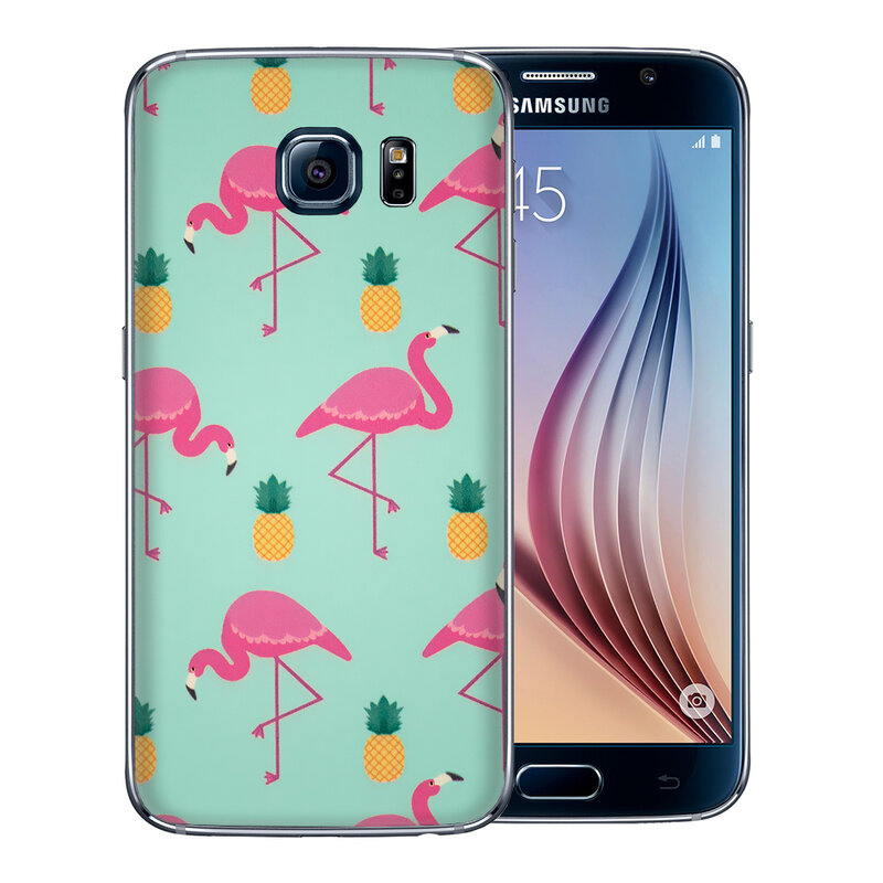Skin Samsung Galaxy S6 - Sticker Mobster Autoadeziv Pentru Spate - Flamingo