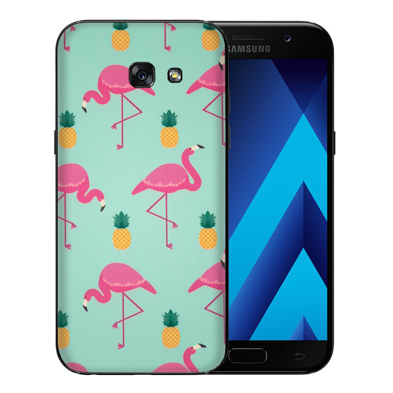 Skin Samsung Galaxy A5 2017 A520 - Sticker Mobster Autoadeziv Pentru Spate - Flamingo