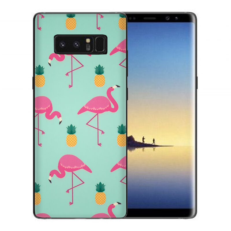 Skin Samsung Galaxy Note 8 - Sticker Mobster Autoadeziv Pentru Spate - Flamingo