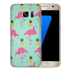 Skin Samsung Galaxy S7 - Sticker Mobster Autoadeziv Pentru Spate - Flamingo