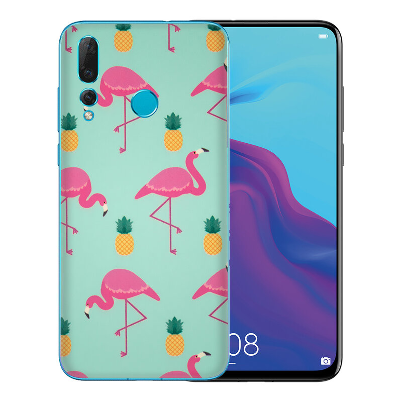 Skin Huawei Nova 4 - Sticker Mobster Autoadeziv Pentru Spate - Flamingo