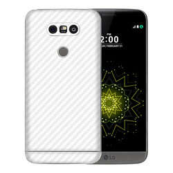 Skin LG G5 - Sticker Mobster Autoadeziv Pentru Spate - Carbon White