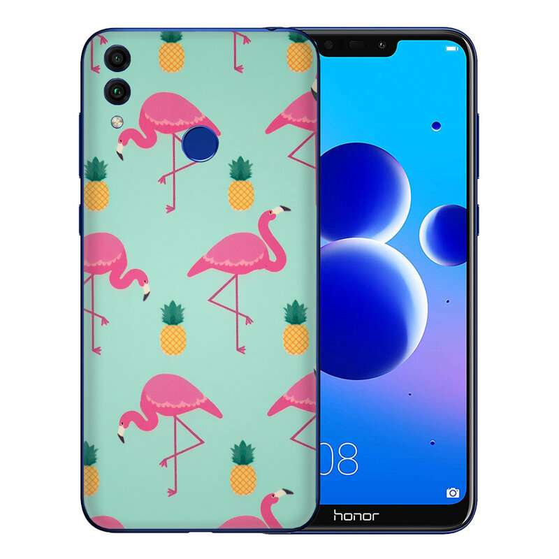 Skin Huawei Honor 8C - Sticker Mobster Autoadeziv Pentru Spate - Flamingo