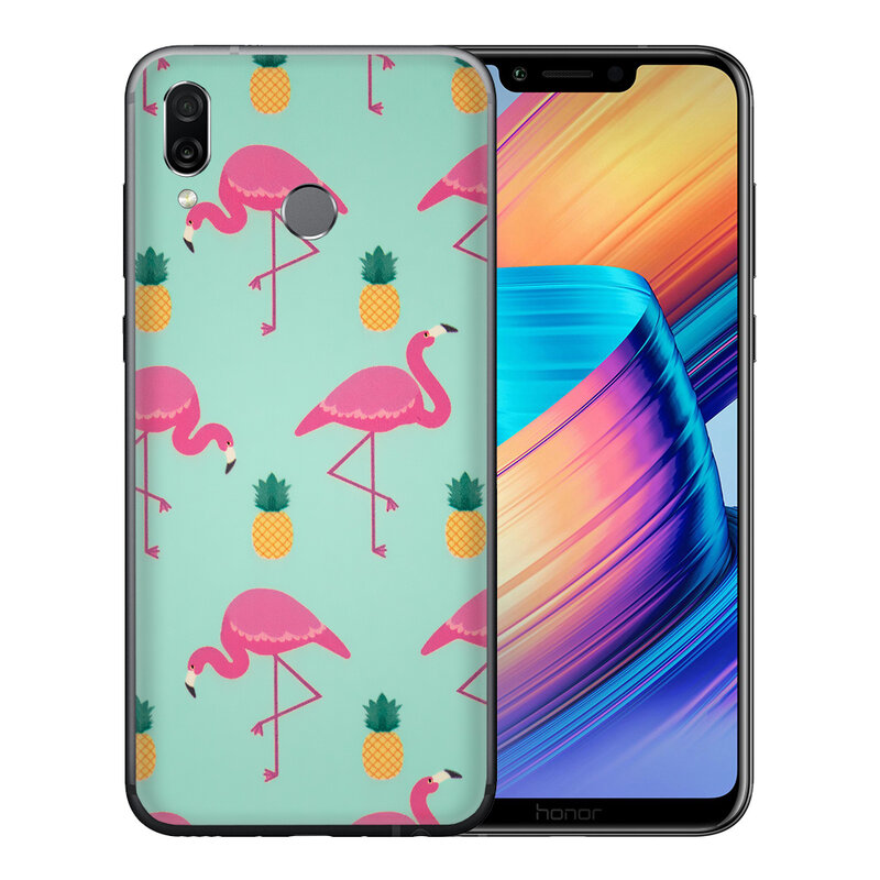 Skin Huawei Honor Play - Sticker Mobster Autoadeziv Pentru Spate - Flamingo