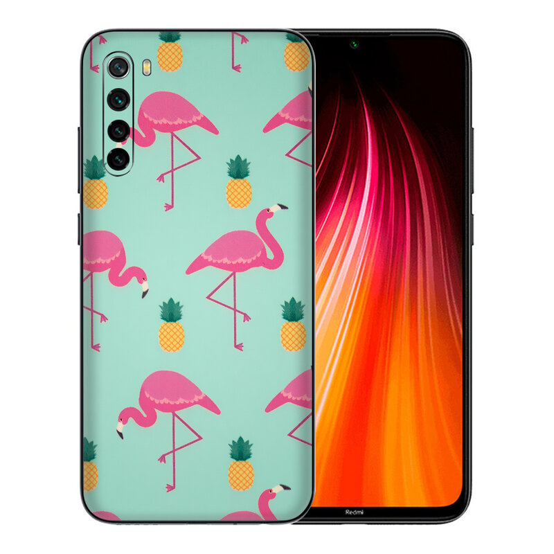 Skin Xiaomi Redmi Note 8 - Sticker Mobster Autoadeziv Pentru Spate - Flamingo