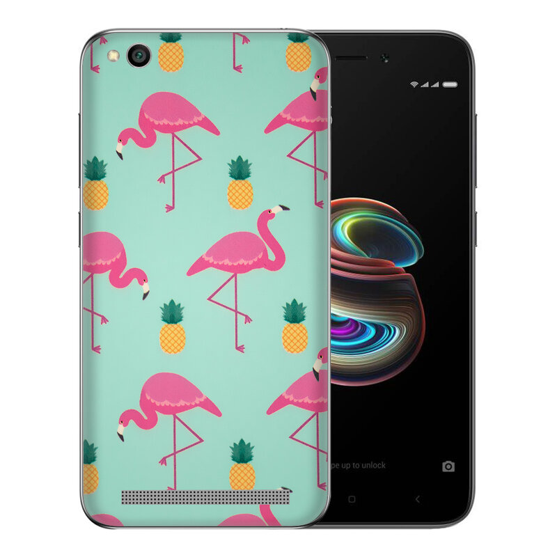 Skin Xiaomi Redmi 5A - Sticker Mobster Autoadeziv Pentru Spate - Flamingo