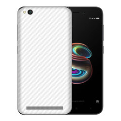Skin Xiaomi Redmi 5A - Sticker Mobster Autoadeziv Pentru Spate - Carbon White