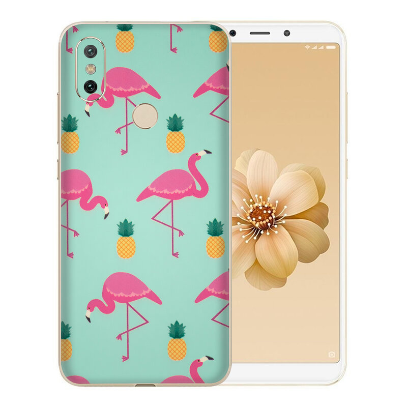 Skin Xiaomi Mi 6X - Sticker Mobster Autoadeziv Pentru Spate - Flamingo