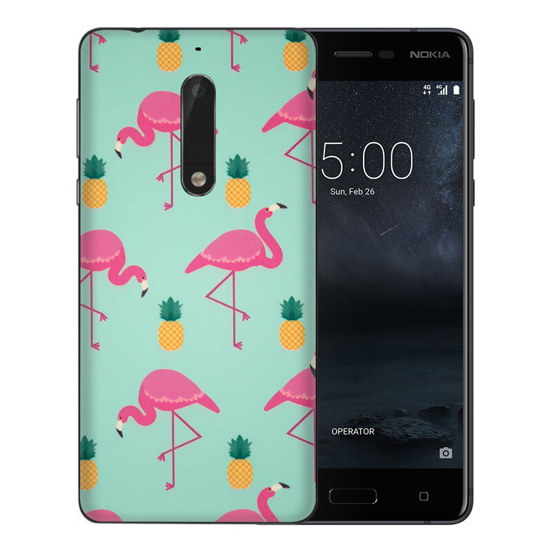 Skin Nokia 5 - Sticker Mobster Autoadeziv Pentru Spate - Flamingo