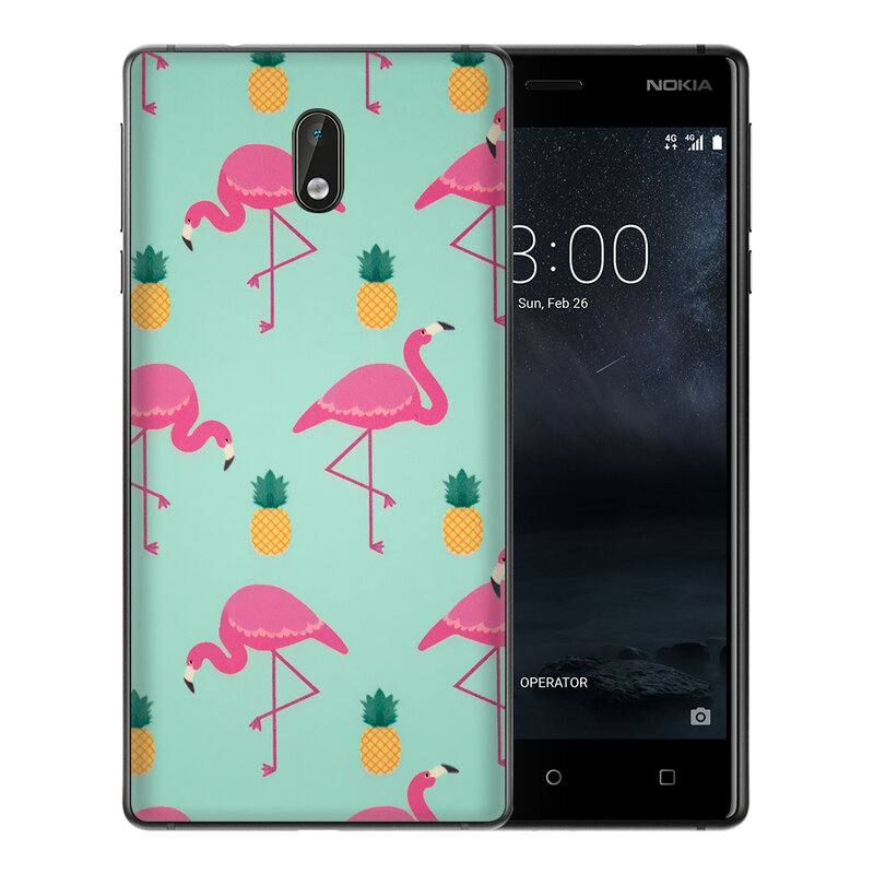 Skin Nokia 3 - Sticker Mobster Autoadeziv Pentru Spate - Flamingo