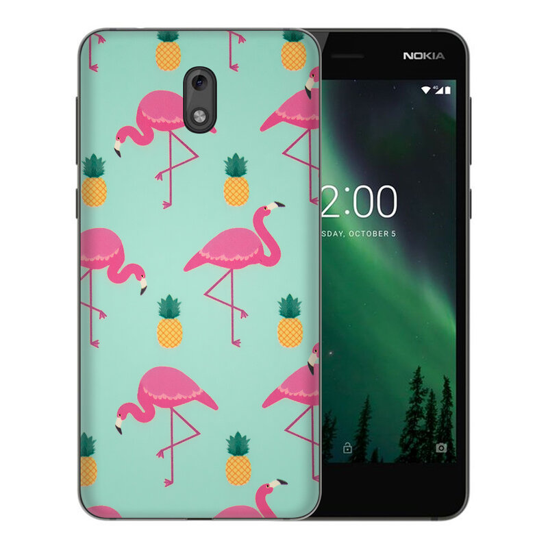Skin Nokia 2 - Sticker Mobster Autoadeziv Pentru Spate - Flamingo