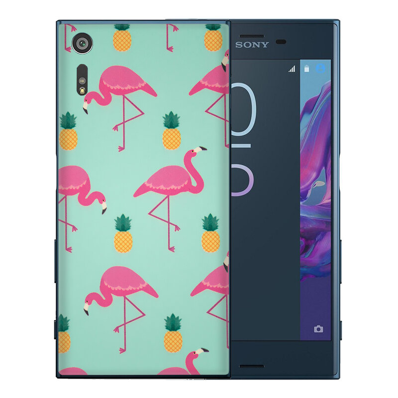 Skin Sony Xperia XZ - Sticker Mobster Autoadeziv Pentru Spate - Flamingo