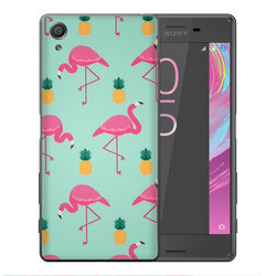 Skin Sony Xperia X - Sticker Mobster Autoadeziv Pentru Spate - Flamingo