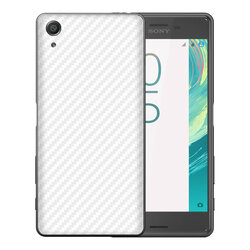 Skin Sony Xperia X Performance - Sticker Mobster Autoadeziv Pentru Spate - Carbon White