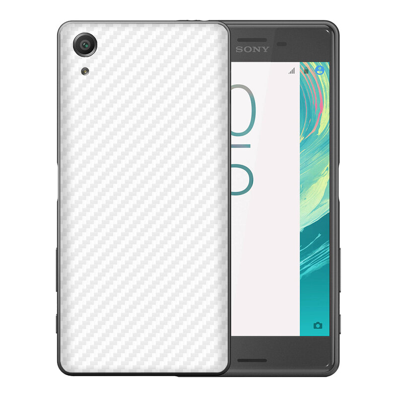 Skin Sony Xperia X Performance - Sticker Mobster Autoadeziv Pentru Spate - Carbon White