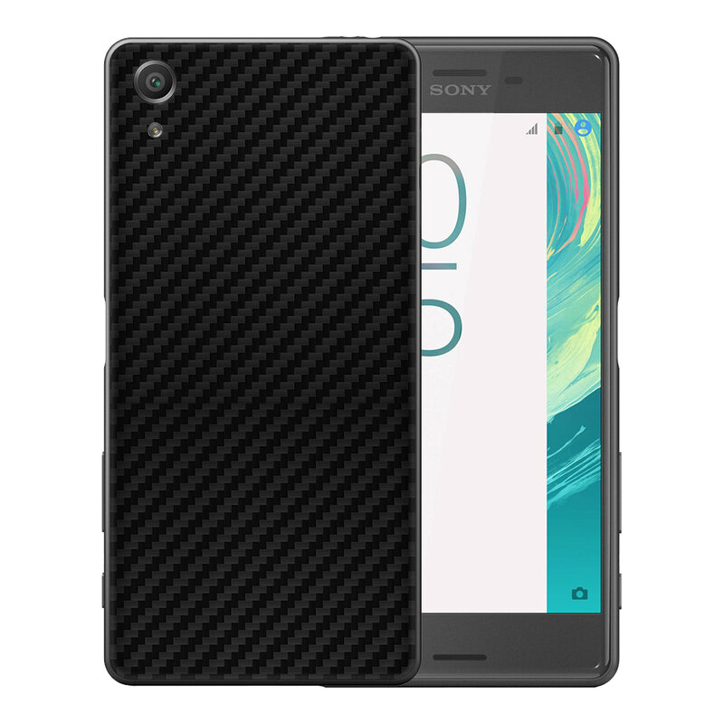 Skin Sony Xperia X Performance - Sticker Mobster Autoadeziv Pentru Spate - Carbon Black