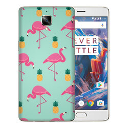 Skin OnePlus 3 - Sticker Mobster Autoadeziv Pentru Spate - Flamingo