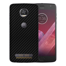 Skin Motorola Moto Z2 Play - Sticker Mobster Autoadeziv Pentru Spate - Carbon Black