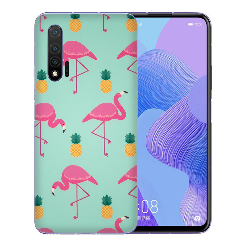 Skin Huawei Nova 6 - Sticker Mobster Autoadeziv Pentru Spate - Flamingo