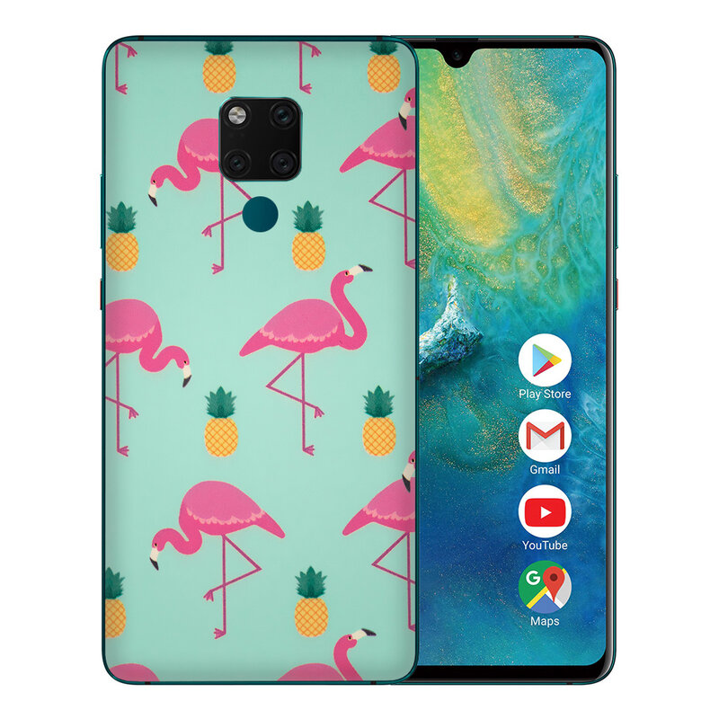 Skin Huawei Mate 20 X - Sticker Mobster Autoadeziv Pentru Spate - Flamingo