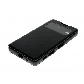 Husa Sony Xperia Z5 Compact Toc Flip Carte Negru BNG