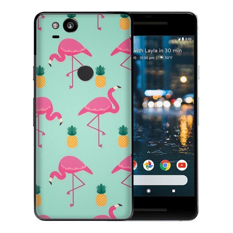Skin Google Pixel 2 - Sticker Mobster Autoadeziv Pentru Spate - Flamingo