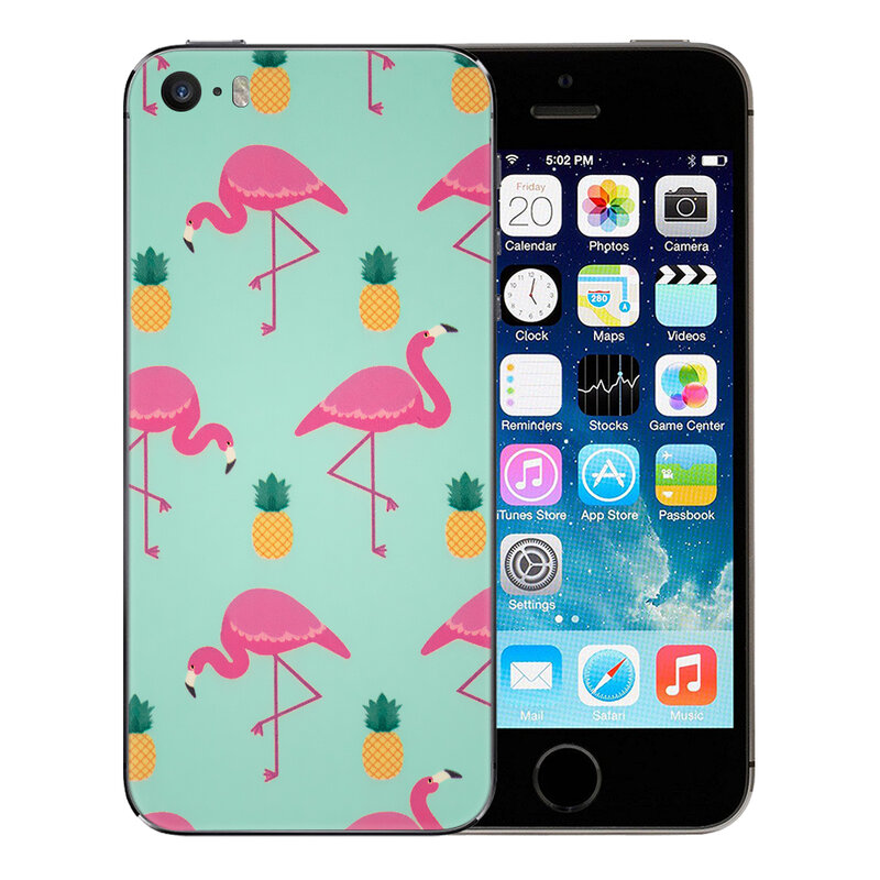 Skin iPhone 5S - Sticker Mobster Autoadeziv Pentru Spate - Flamingo