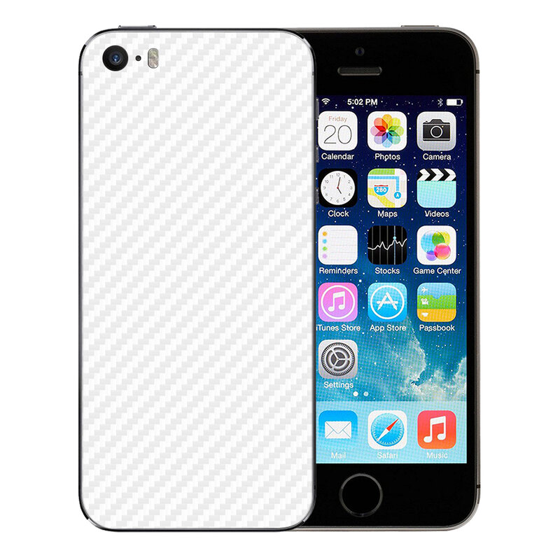 Skin iPhone 5S - Sticker Mobster Autoadeziv Pentru Spate - Carbon White