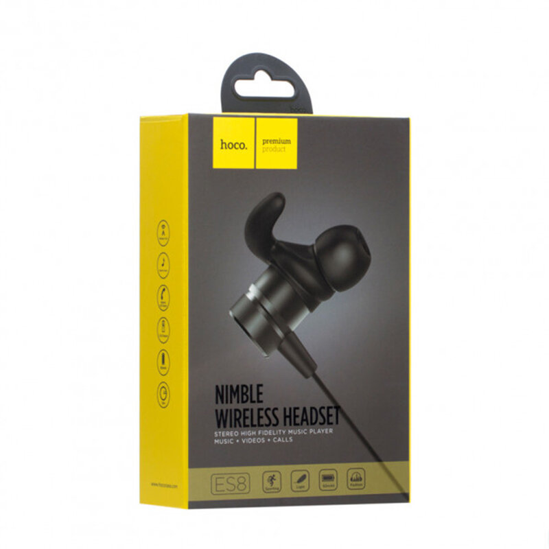 Casti In-Ear Hoco ES8 Nimble Wireless Headset Bluetooth Earphone Sporting Stereo - Negru