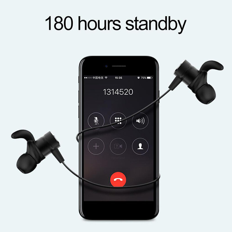 Casti In-Ear Hoco ES8 Nimble Wireless Headset Bluetooth Earphone Sporting Stereo - Negru