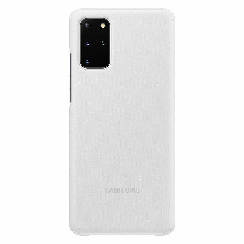 Husa Originala Samsung Galaxy S20 Plus Smart Clear View Cover - Alb