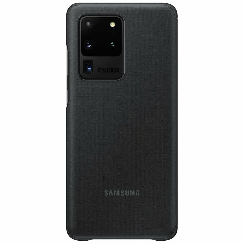 Husa Originala Samsung Galaxy S20 Ultra Smart Clear View Cover - Negru
