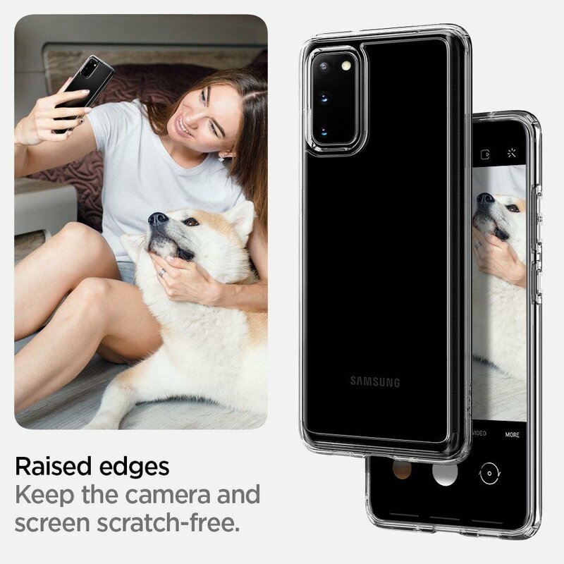 Husa Samsung Galaxy S20 Plus Spigen Ultra Hybrid - Crystal Clear