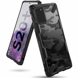 Husa Samsung Galaxy S20 Plus Ringke Fusion X Design - Camo Black