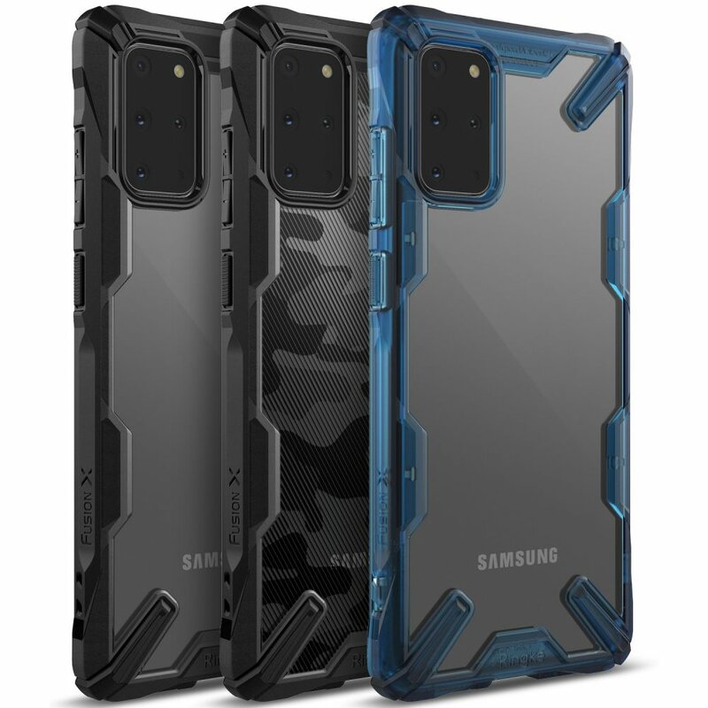 Husa Samsung Galaxy S20 Plus 5G Ringke Fusion X Design - Camo Black