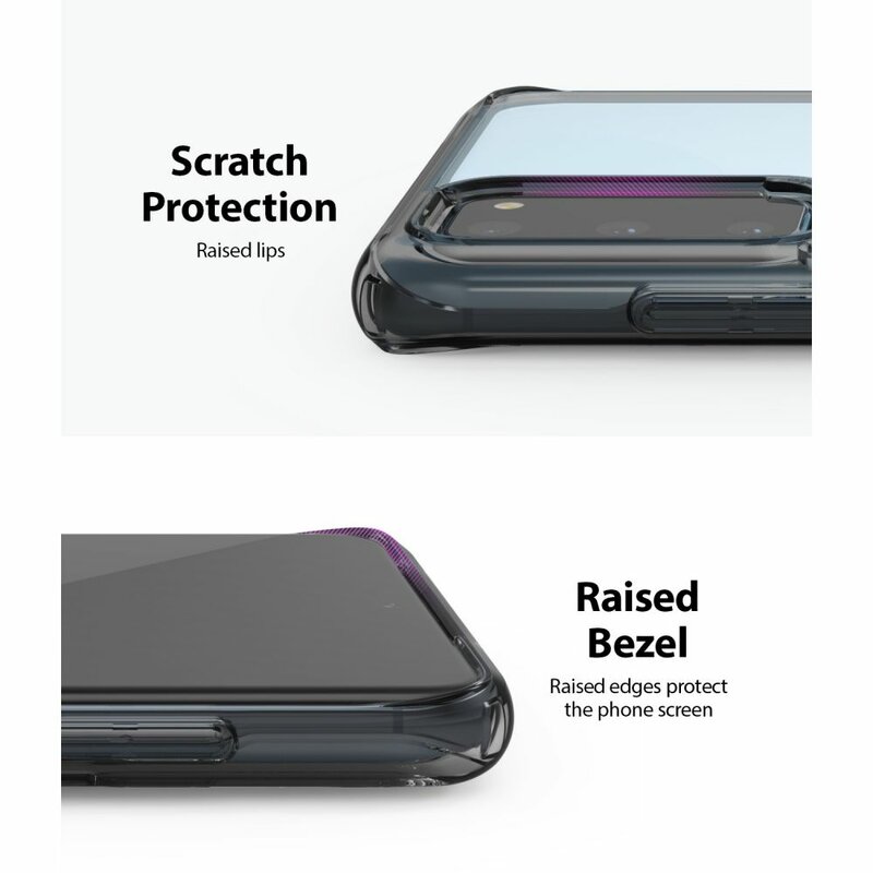 Husa Samsung Galaxy S20 5G Ringke Fusion, cenusiu