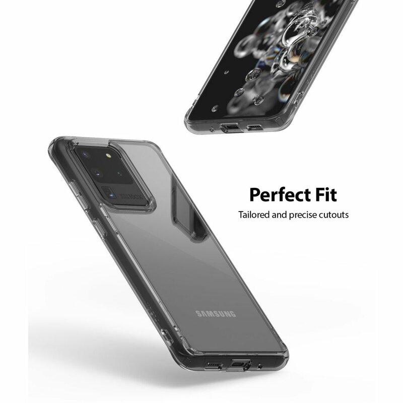 Husa Samsung Galaxy S20 Ultra Ringke Fusion, cenusiu