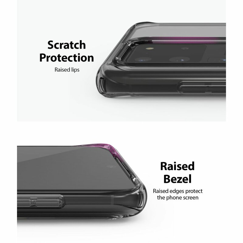 Husa Samsung Galaxy S20 Ultra Ringke Fusion, cenusiu